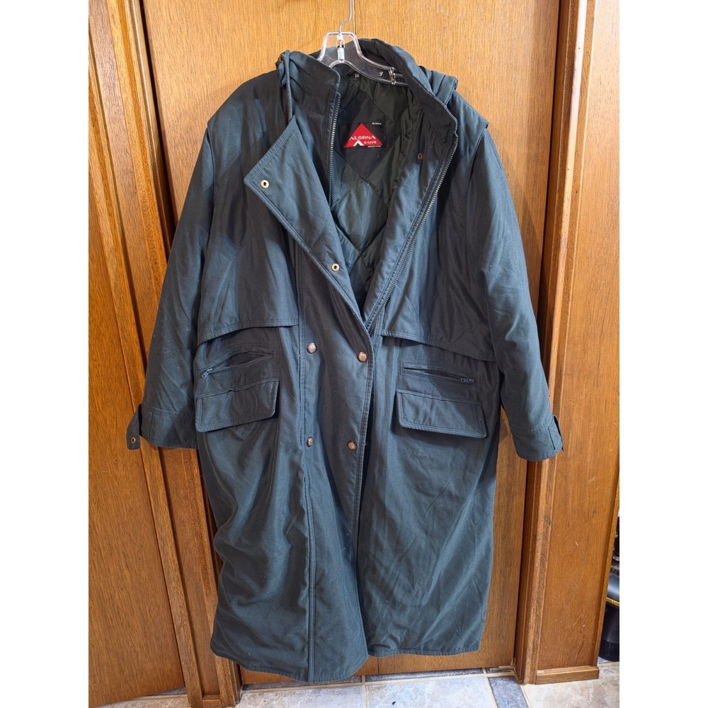 Alorna Active Womens Coat Green Trench Down Winter 2xl
